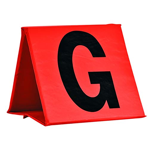CHAMPRO Non-Weighted Football Yard Markers - 13" x 13", Colors May Vary