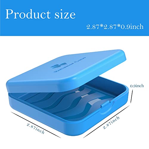 Retainer Case, ARGOMAX Aligner Case, Braces Box, 2 Piece Orthodontic Box (Blue). - color: Blue