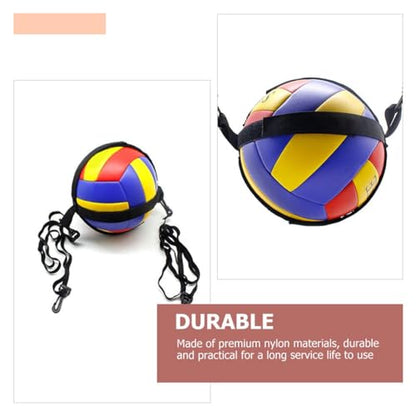 1Set Volleyball Spike Trainer Indoor Practice Equipment for Serving Hitting Jumping Skills Durable Strap for Training Development