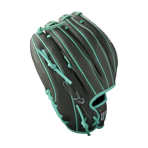 Wilson Summer 2025 A2000® Baseball Gloves - color: Charcoal/Seafoam/Red, size: Infield - 11.75"