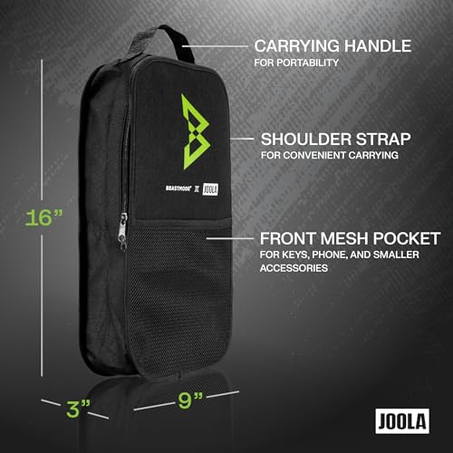 JOOLA Beastmode by Marshawn Lynch or Essentials Pickleball Paddle with Reinforced Fiberglass Surface and Honeycomb Polypropylene Core – Includes 2 Rackets, 4 Balls, and Storage Carry Bag