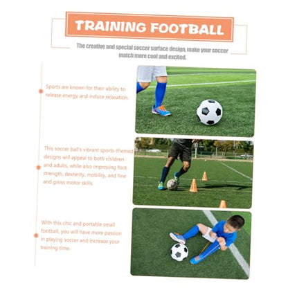 Size 5 Training Soccer Ball, Sturdy Pu Machine-Stitched Football for Indoor and Outdoor Football Training and Practice