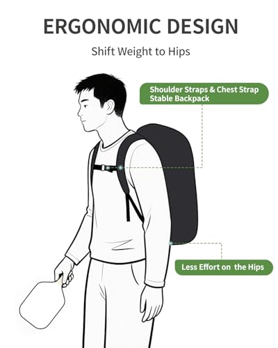 sportsnew Pickleball Bag Large Sports Pickleball Backpack with Shoe Compartment for Men Women, Patent Pending - color: Black