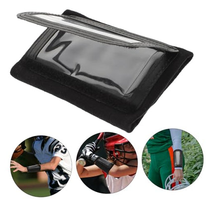 Football Wristband and Quarterback Play Wrist Sleeve, Adjustable Tactical Sports Wrist Cover in Black, Youth Tackle Football Training Gear for Coaches and Players