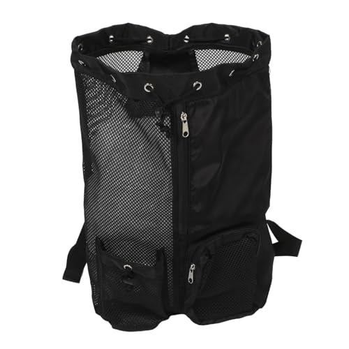 Baluue Draw Swimming Bag Back Draw Back Swimming Mesh Bag Swim Mesh Bag Beach Bag Back Swimsuit Bags Swim Back - color: Black