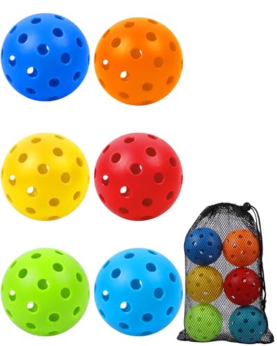 HOTWIND 6-Pack Backyard Golf Game Replacement Balls Colorful 3" Practice Golf Balls with Carry Bag Compatible with Yard Games Perfect for Family Outdoor Party Play - style: 6 Golf Balls