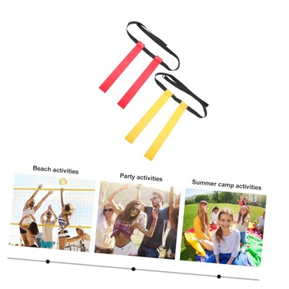 2pcs Football Flag Set Waist Flags Belts for Training for Youth and Adults Portable and Lightweight for Fun Games