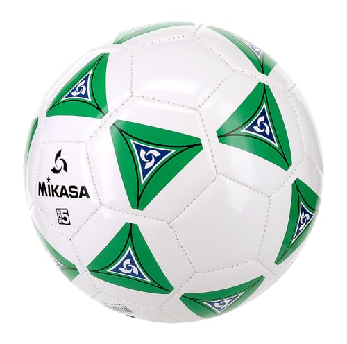 Mikasa Serious Soccer Ball - color: Green/white, size: 5