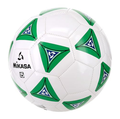 Mikasa Serious Soccer Ball - color: Green/white, size: 5