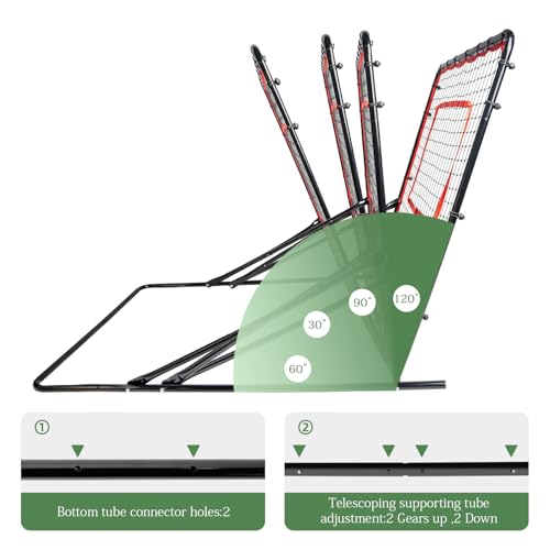 Soccer Rebounderr Net,Soccer Training Equipment for Backyard for Control, Passing Practice, Easy Setup - size: 3,7FT*3.7FT