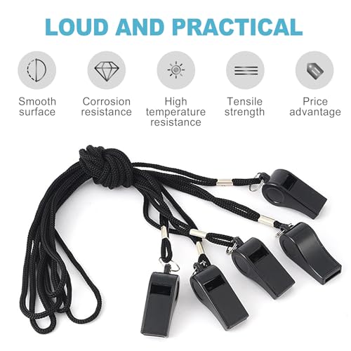 CoguZed Coach 12Pcs Whistle with Lanyard for Referees, Sports, Coaches, Kids – High-Pitched Whistle, Durable and Loud