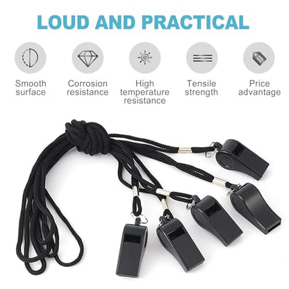 CoguZed Coach 12Pcs Whistle with Lanyard for Referees, Sports, Coaches, Kids – High-Pitched Whistle, Durable and Loud