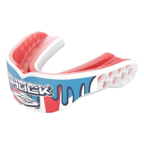 Shock Doctor, Gel Max Power Flavor Mouth Guard, Football, Lacrosse, Hockey, MMA, Boxing, Youth & Adult - color: Icee Drip, size: Youth