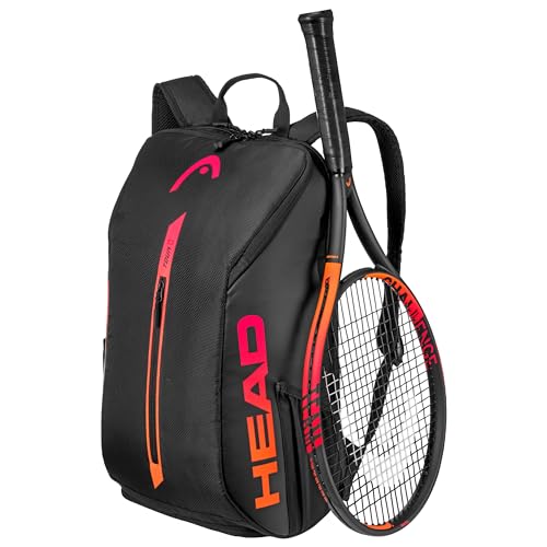 HEAD Tour Tennis Backpack 25L, Holds 2 Racquets, Shoe Tunnel, Water Bottle Pockets