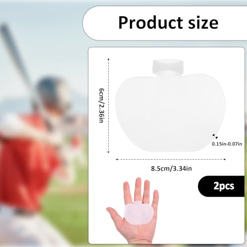 2 PCS Baseball Palm Pads, Palm Protector Sting Pad for Softball Glove Shock Stop Baseball Hand Guard Suitable for Left and Right Hands