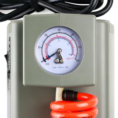 Cannon Sports Electric Ball Inflator Pump with Pressure Gauge - Powerful 1/8 HP Oil-Less Compressor, Inflates Balls, Exercise Balls, Tires, Pool Floats, Air Mattresses, and More