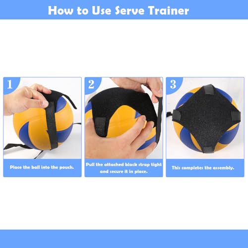 Solo Volleyball Trainer: All-in-One Volleyball Training Equipment with Rebounder for Serving, Spiking & Setting Practice Serve Trainer & Practice Gift for Beginners to Pros - style: VET04