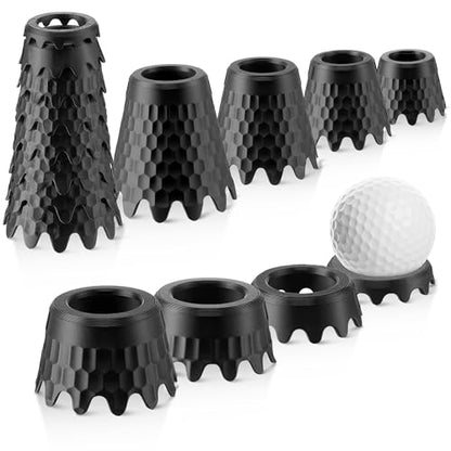 8 Pack ‌Simulator Golf Tees, TPU Unbreakable Material, Height from 1/4" to 2", Suitable for Indoor, Outdoor, Winter, Golf Mats, Turf and Driving Range
