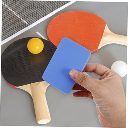 BESPORTBLE Outdoor Table Tennis Racket Cleaner Paddle Cleaning Sponge Eraser Racket Wipes Gentle Bristles Reusable Easy to Use