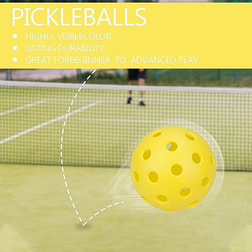 6 Pack Sports Outdoor Pickleballs - 40 Pickleball Balls - USA Pickleball Balls (USAPA) Approved - Official US Open Ball - color: Yellow, style: 6 - Pack