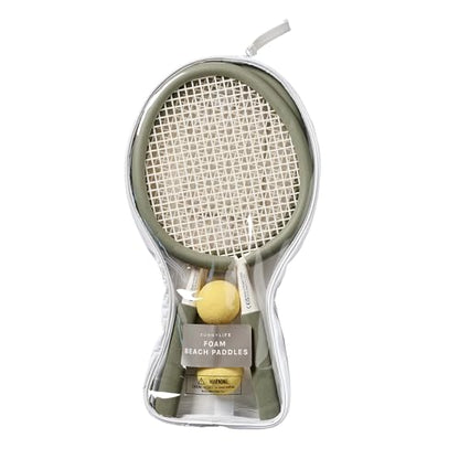 SUNNYLiFE Foam Beach Paddles, Seagrass, PP and NBR, 18.11x10.63x1.18 in, 1.1 lbs, 2 Players