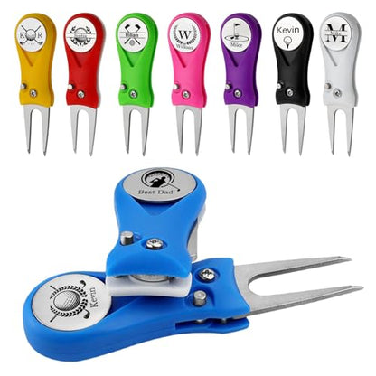 Custom Golf Divot Tool with Ball Marker Personalized Foldable Golf Repair Tool for Men Women Golf Gift for Groomsmen Bachelor Party Favors