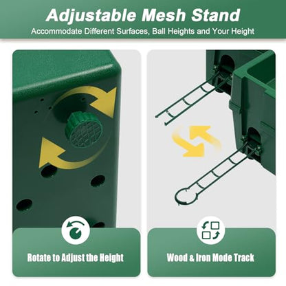 Automatic Golf Tee Machine 100 Balls for Indoor, Golf Ball Dispenser with Batting Stand, Auto Golf Batting Machine for Driving Ranges, Golf Ball Game, Sports Gaming Clubs