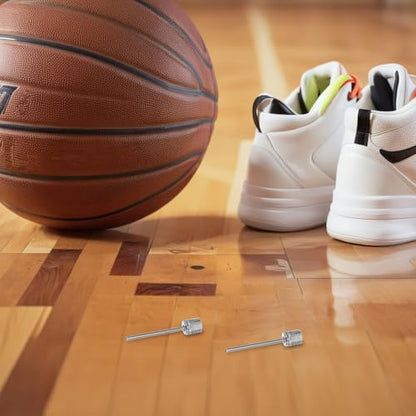 120pcs Stainless Steel Ball Pump Needle Set, Straight Air Inflation Needles for Basketball Football Volleyball, Sports Ball Pump Replacement Accessories for Team Sports