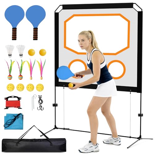 Pickleball Yard Game Set - Indoor & Outdoor Play Fun and Friendly Backyard Activities for Adults and Family,Easy Assembly