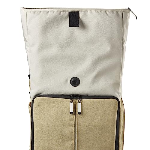 WILSON Lifestyle Foldover Tennis Backpack - Khaki, Holds up to 2 Rackets