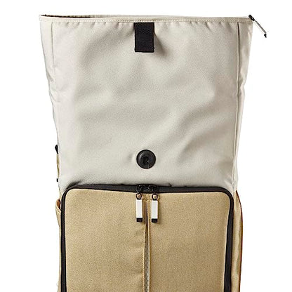 WILSON Lifestyle Foldover Tennis Backpack - Khaki, Holds up to 2 Rackets