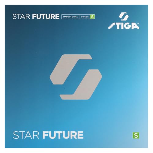 Stiga Star Future S, Soft Table Tennis Rubber, 2.0mm Sponge for Spin, Speed & Control, Competition Approved for Intermediate Players