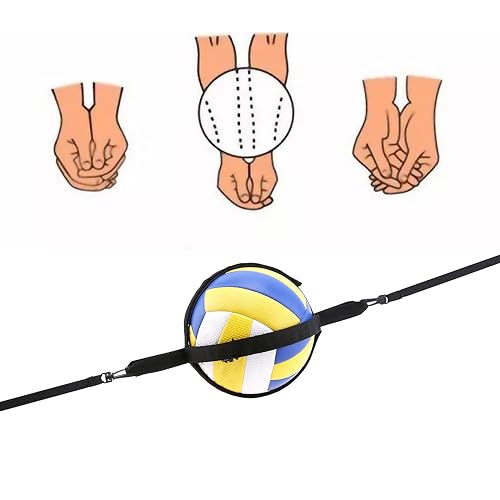Nylon Volleyball Spike Trainer Set, Adjustable & Portable Hanging Solo Practice Trainer Aid for Beginners Practicing Serving/Great Volleyball Spike Training System