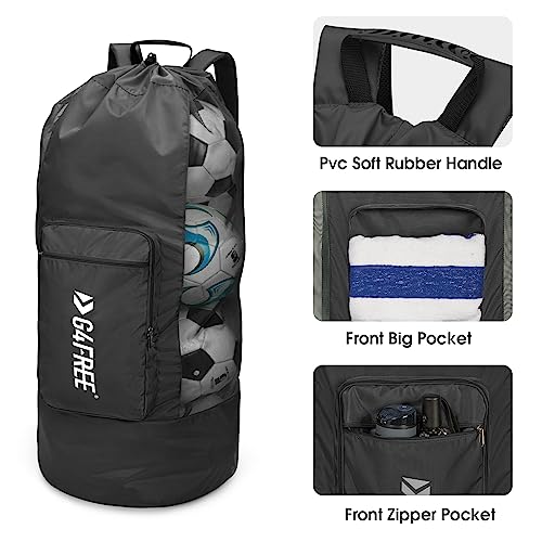G4Free Extra Large Mesh Ball Carry Bag for Soccer, Basketball, Football, Volleyball, Swim