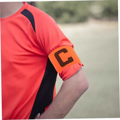 SUPVOX 4pcs Elastic Soccer Captain Armbands for Youth and Adults Team Sports Badge Stylish for Football Rugby and Basketball Games