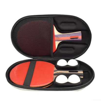 Table Tennis Racket Bag, Ping-Pong Paddles Case, Hard Shell EVA Table Tennis Paddle Box Case Storage Bag, Dust-proof Portable(black)