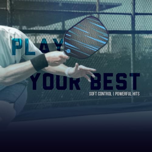 JP WinLook Pickleball Paddles Set - Fiberglass Rackets for Beginners to Professional Skill Levels - for Indoor or Outdoor Play - Includes 2 Premium Racquets, 3 Pickleballs, & a Carrying Bag