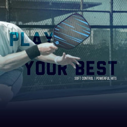 JP WinLook Pickleball Paddles Set - Fiberglass Rackets for Beginners to Professional Skill Levels - for Indoor or Outdoor Play - Includes 2 Premium Racquets, 3 Pickleballs, & a Carrying Bag