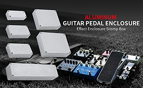 DaierTek 1590BB Aluminum Metal Stomp Box Case Guitar Pedal Enclosure Effect Enclosure Stomp Box Unpainted 120x94.5x34 MM