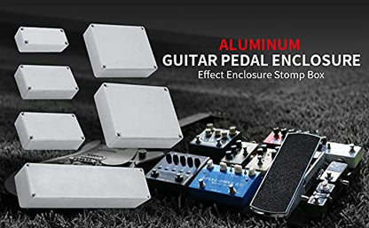 DaierTek 1590BB Aluminum Metal Stomp Box Case Guitar Pedal Enclosure Effect Enclosure Stomp Box Unpainted 120x94.5x34 MM