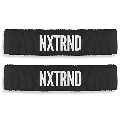 1 Pair Nxtrnd Bicep Bands, Sweat-Absorbent Arm Sweatbands, Football Accessory - color: Black