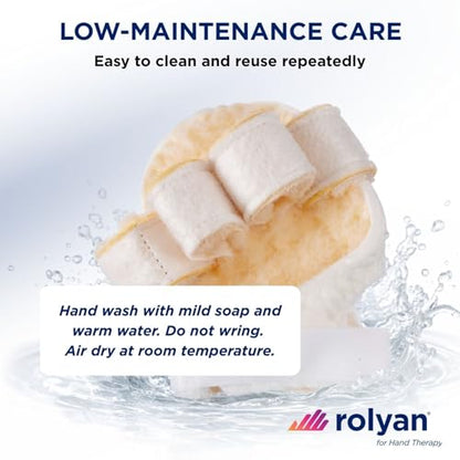 Rolyan – Palm Protector – Left Hand – Finger Separator Glove – Single Pack, Soft Padded Palm Guard for Hand Contractures and Finger Spasticity, Lightweight Hand Protector, Washable - size: With Finger Separator, style: Left Hand