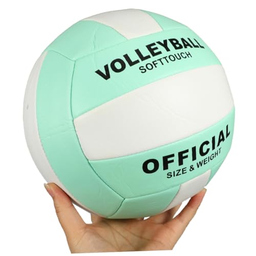 Abaodam Adult Soft Volleyball 2pcs Size 5 Machine-Stitched Explosion-Proof Balls for Indoor and Outdoor Training, Beach Playing Equipment, Practice Volleyball for Adults