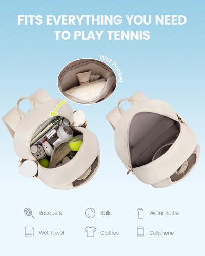 Tennis Bag, Quilted Tennis Sling Crossbody Backpack, Water Resistant Tennis Racket Bags for Women Men, Suitable for Pickleball Tennis Badminton