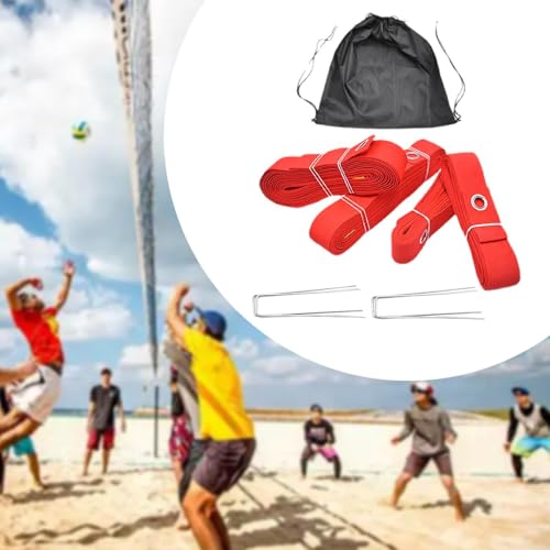 Colaxi Beach Volleyball Lines Borderline Field Workout Exercise Portable Lines Marking Court Marker Kit for Outdoor Sports Grassland