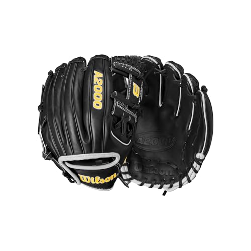 Wilson 2024 Classics Series A2000 Baseball Gloves - color: Black/Yellow/Grey, size: Infield - 11.5"