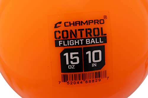 Champro 10" Control Flight Softballs for Batting Practice, 15oz, 6 Pack, Retail Box