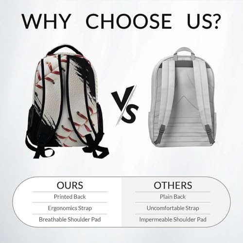 Mercuryelf Custom Baseball Backpack for Kids - Personalized Monogram Boys School Bookbag for Youth Player Team - color: White