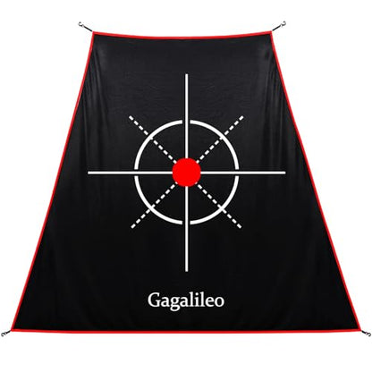 Gagalileo Golf Target Cloth: Protective Net Portable Easy Setup with S-Hooks & Ropes Indoor Outdoor Practice All Golfers Training Accuracy for Backyard Garage