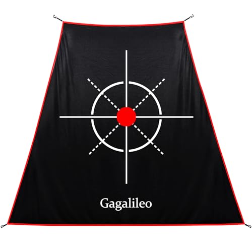 Gagalileo Golf Target Cloth: Protective Net Portable Easy Setup with S-Hooks & Ropes Indoor Outdoor Practice All Golfers Training Accuracy for Backyard Garage